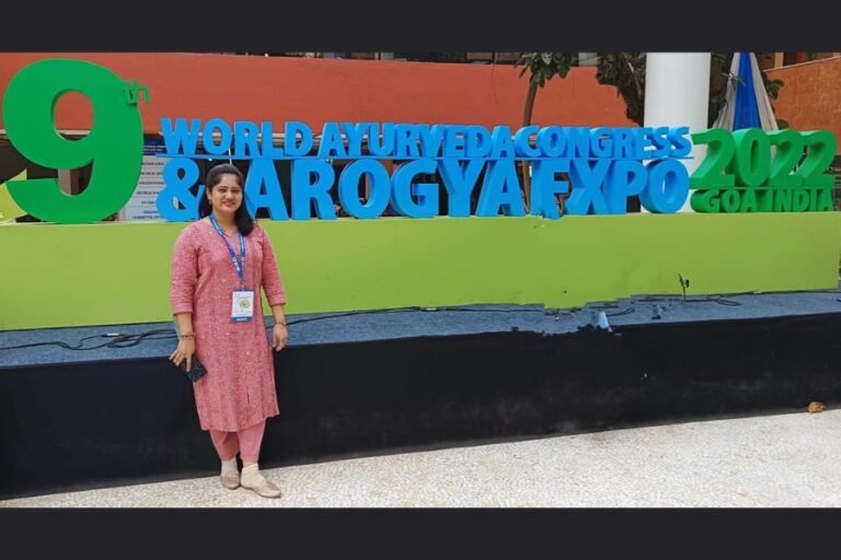 Dr Vidyulata Swapnil Naik hosts an Ayurvedic Congress event as a presenter