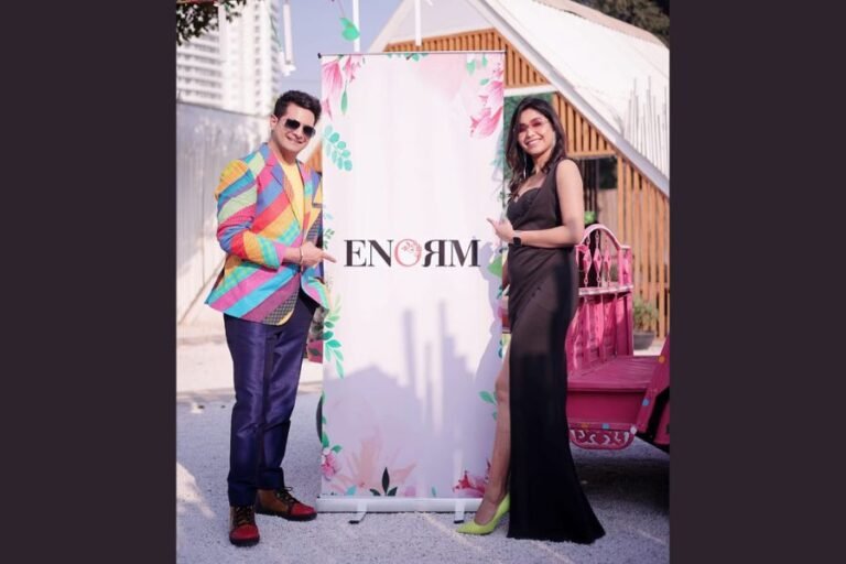New E Fashion Magazine “ENORM” launched by Celebrity Actor “Karan Mehra” along with Gazal Arora