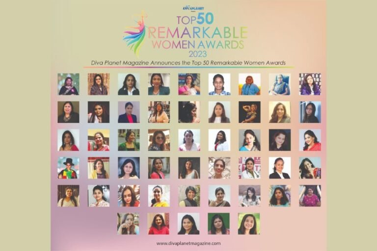 Diva Planet Magazine Selected Top 50 Remarkable Women for the Year 2023 from the Various Professions