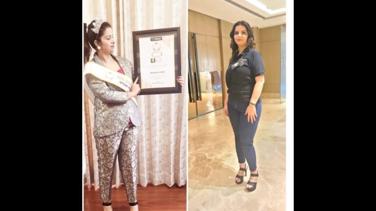 Lucknow’s Madhulika Dazzles as Mrs India One in million Uttar Pradesh